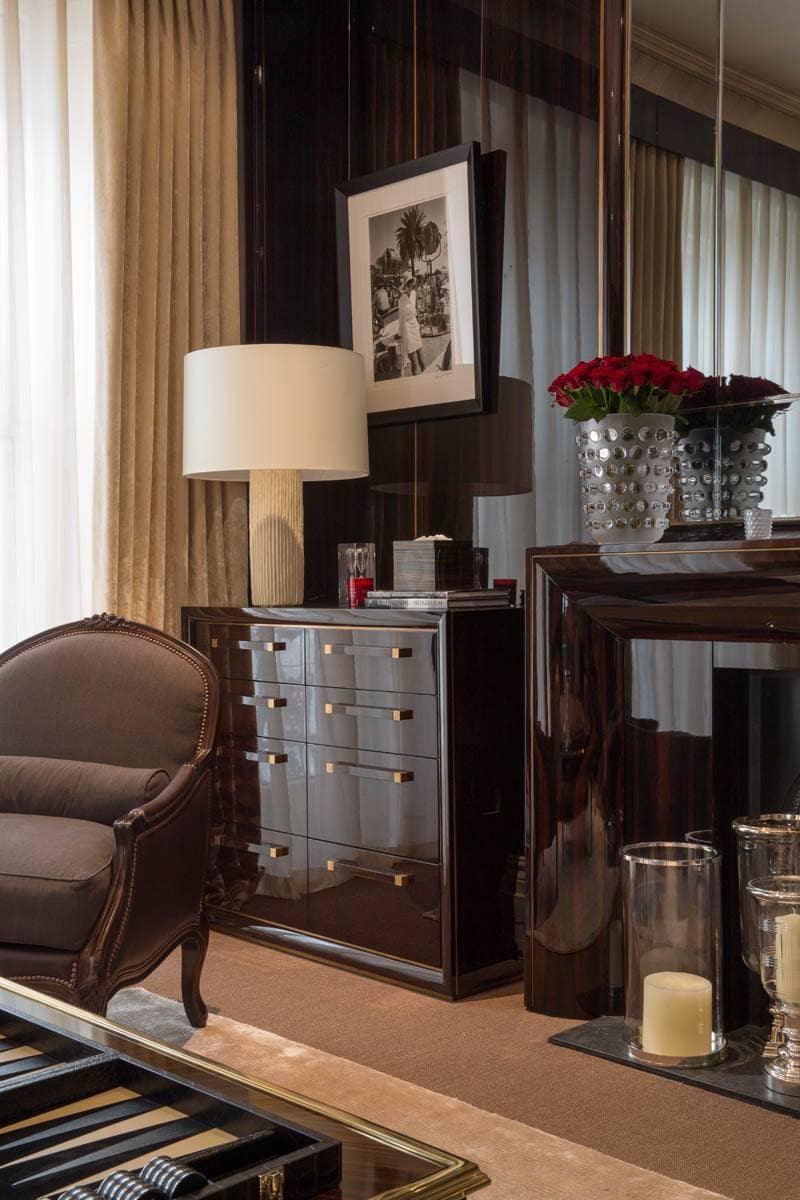 Completed interior space highlighting finishes and detailing.