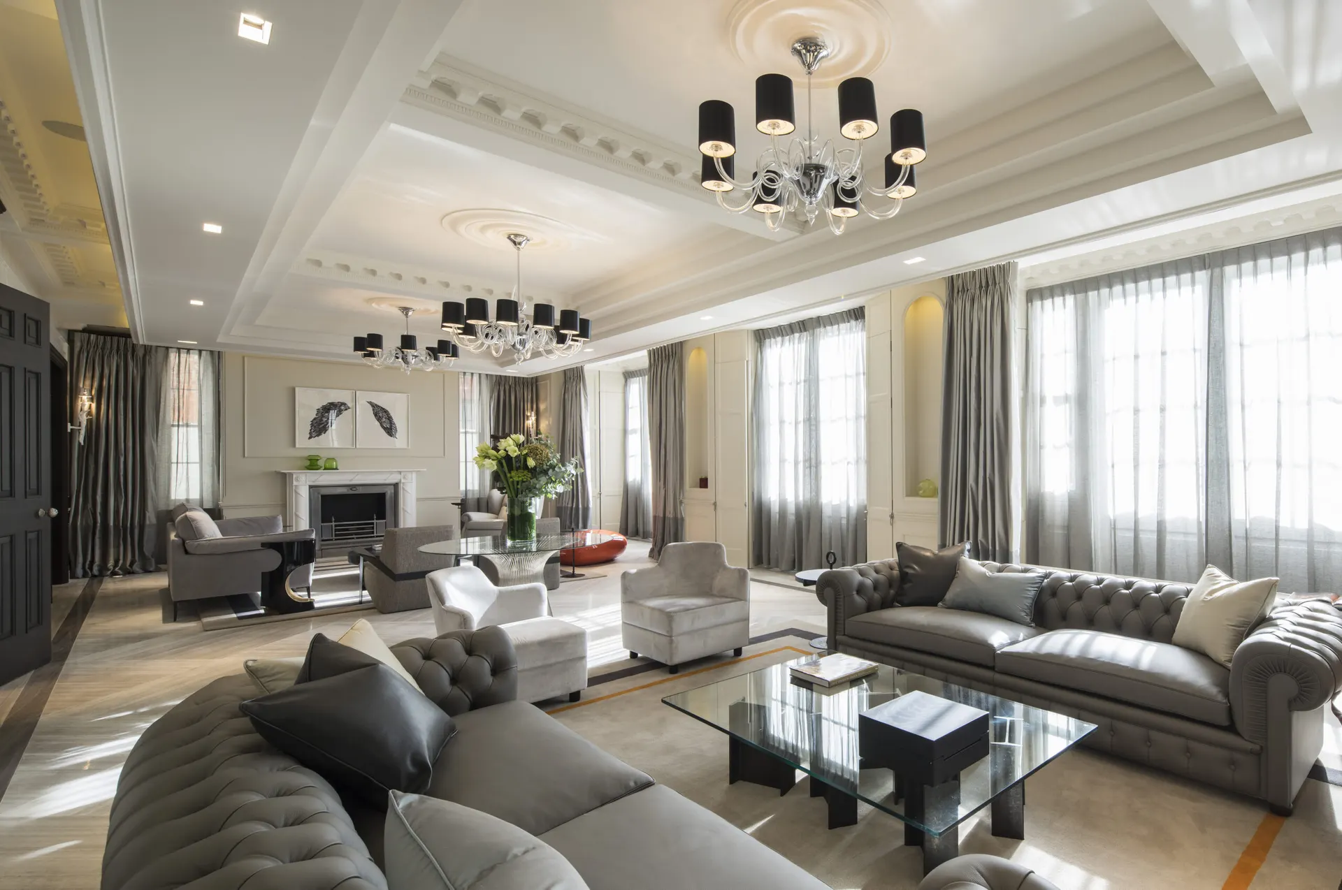 Completed Concepto Solutions installation showcasing high-end interior lighting and electrical work.